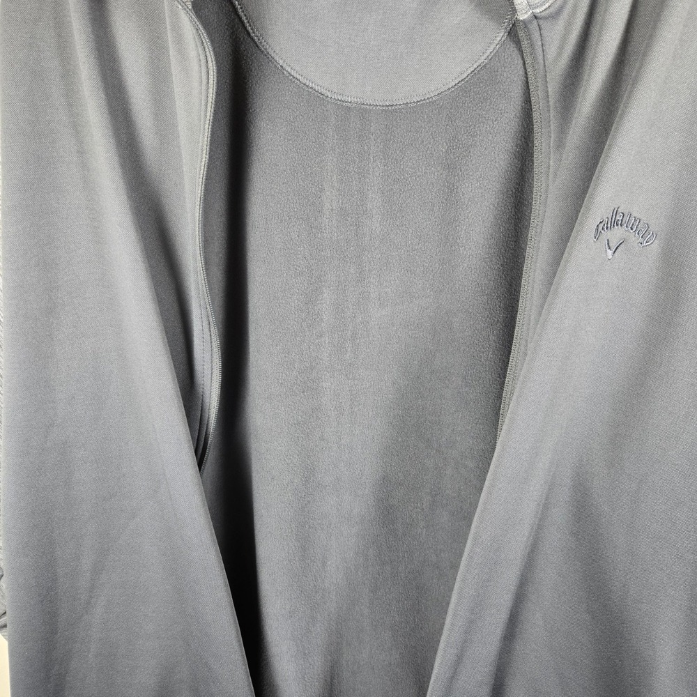 Callaway Golf Jacket Full Zip Lightweight Gray XL Athletic Outerwear - Picture 6 of 8